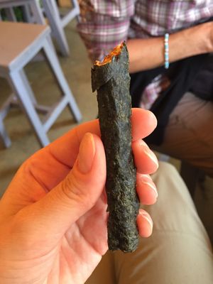 Vegan Droewors. Tastes like fish  at The Sunshine Food Co in Cape Town