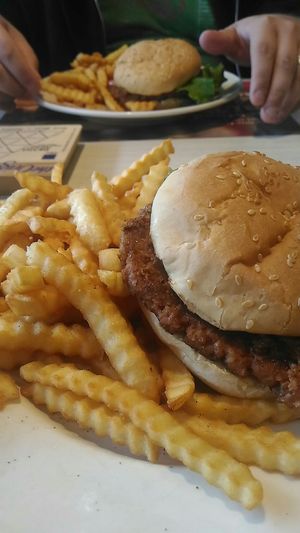 Beyond meat vegan burger at Irving Oil in Enfield