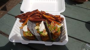 Chickpea Tacos at Vegan Fiesta in Enfield