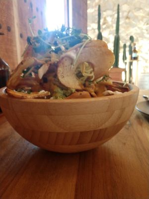 Bowl de papá en espiral #Veganuary at KAIME in Medellin