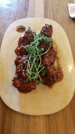 Coliflor wings #Veganuary at KAIME in Medellin