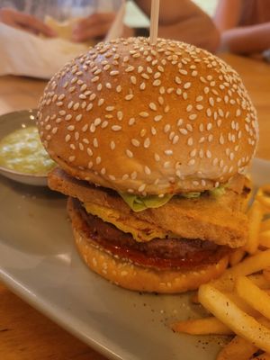 burger at KAIME in Medellin