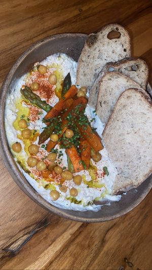 Tofu hummus- so so  at KAIME in Medellin