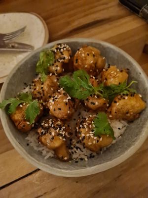 Chicken Orange Rice at KAIME in Medellin