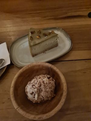 dessert, ice cream and cake at KAIME in Medellin