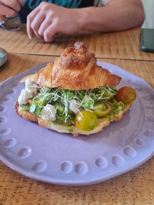 Caprese croissant at KAIME in Medellin
