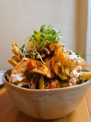 Potato bowl at KAIME in Medellin