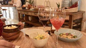 Crema de maíz y ceviche de yacón  at KAIME in Medellin