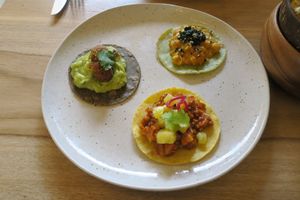 3 tacos at KAIME in Medellin