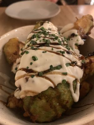 Fried avocado  at KAIME in Medellin