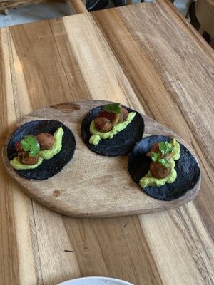 Falafel tacos  at KAIME in Medellin