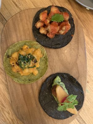 Tacos- 3 types at KAIME in Medellin