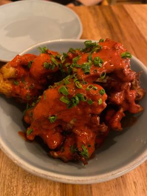 Spicy Cauliflower - ordered this twice! at KAIME in Medellin