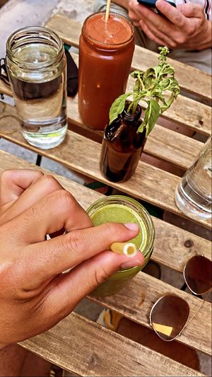 Raw juices  at NektaR in Crete