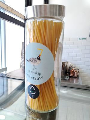 Pasta straws! at NektaR in Crete