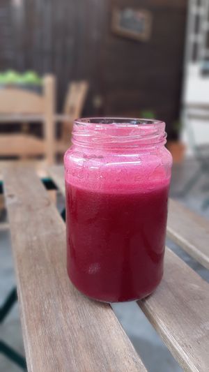 Beetroot juice at NektaR in Crete