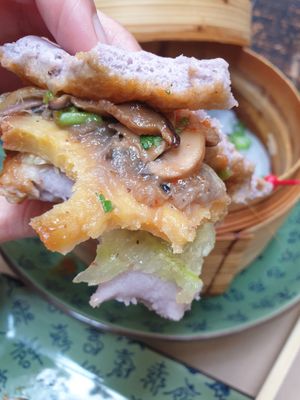 Boa bun with sweet potato and mushrooms at Boa-Bao in Lisbon