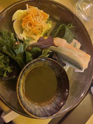 Springrolls fresh vegan   at Boa-Bao in Lisbon