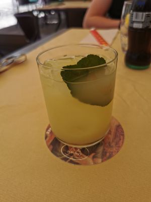 Very, very tasty lemonade with ginger and stuff! at Boa-Bao in Lisbon