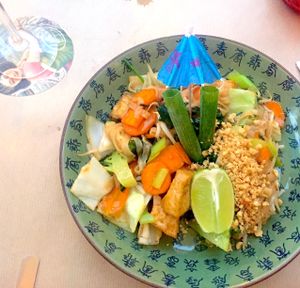 Pad Thai Vegan with Tofu at Boa-Bao in Lisbon