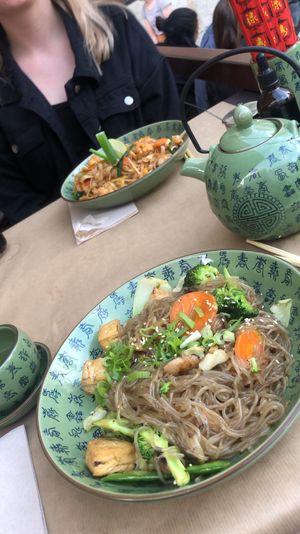 Vegan wok dish with tofu at Boa-Bao in Lisbon