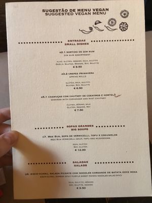 Part 1 of vegan menu at Boa-Bao in Lisbon