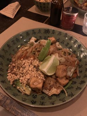 Vegan pad Thai  at Boa-Bao in Lisbon