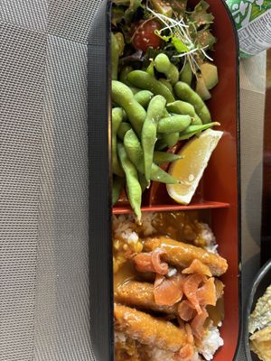 Pumpkin bento box   at Zushi in Banbury