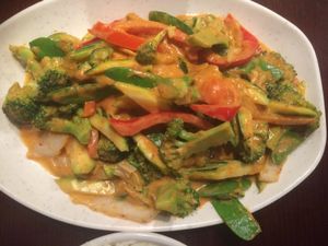 Vegetable curry dish  at Flavors of Asia in Rochester
