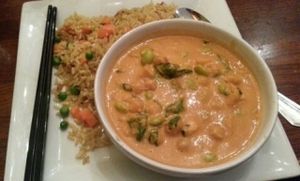 Coconut curry something (delish) at Green Elephant Vegetarian Bistro in Portland
