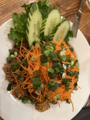 Pineapple fried rice  at Green Elephant Vegetarian Bistro in Portland