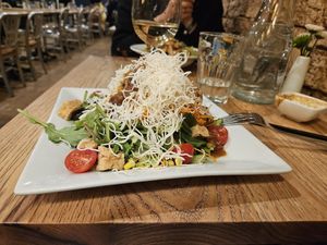 Salad with tofu at Green Elephant Vegetarian Bistro in Portland