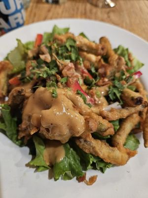 Salad with asparagus at Green Elephant Vegetarian Bistro in Portland