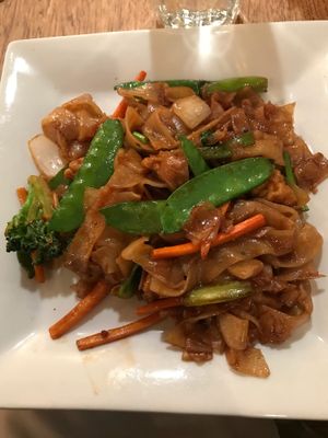 Pad see ew at Green Elephant Vegetarian Bistro in Portland