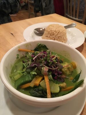 Green curry at Green Elephant Vegetarian Bistro in Portland