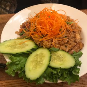 Pineapple fried rice at Green Elephant Vegetarian Bistro in Portland