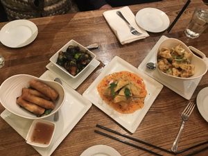 App assortment at Green Elephant Vegetarian Bistro in Portland