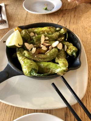 Fried Shishito Peppers (special) at Green Elephant Vegetarian Bistro in Portland
