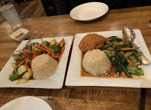 Everything was so delicious  at Green Elephant Vegetarian Bistro in Portland