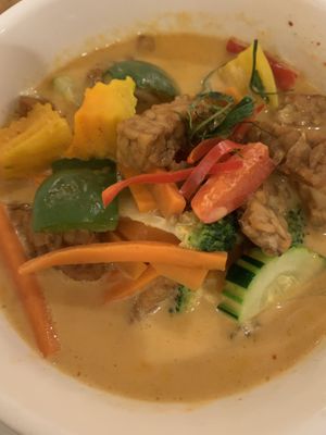 Absolutely delicious Panang Curry! at Green Elephant Vegetarian Bistro in Portland