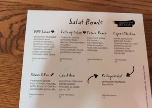 Salad bowls at Stripped Pizza - Claraplatz in Basel