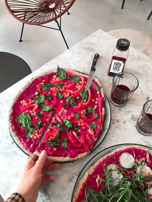 CYO vegan pizza at Stripped Pizza - Claraplatz in Basel