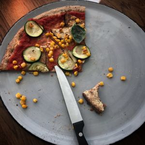 Veganza  w/ no tomatoes  at Stripped Pizza - Claraplatz in Basel
