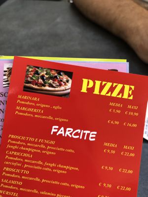 Marinara pizza at Pizza Al Taglio in Grado