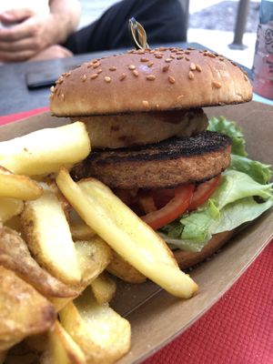 BBQ burger at Pizza Al Taglio in Grado