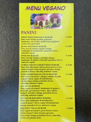 menu september 2023  at Pizza Al Taglio in Grado