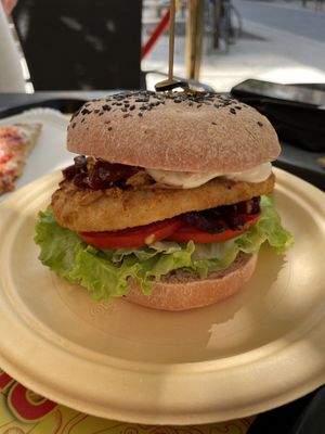 Big vegan burger  at Pizza Al Taglio in Grado