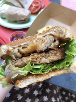 BBQ burger at Pizza Al Taglio in Grado