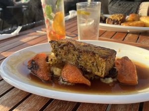 meatloaf from menu  at The Woodman in North London
