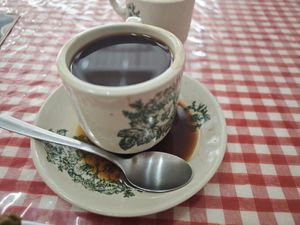 Black coffee at Happy Vegan - Petisah Tengah in Medan